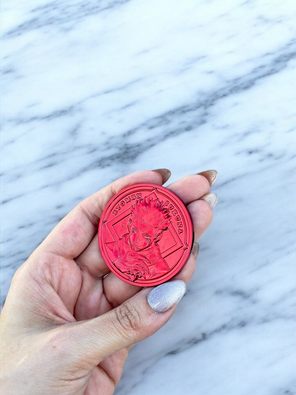 Sukuna Red Electroplated Coin