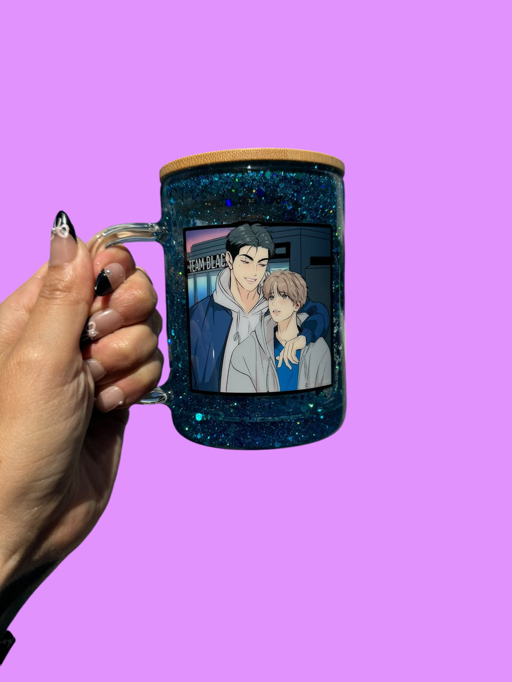 Jinx Blue Glass Mug