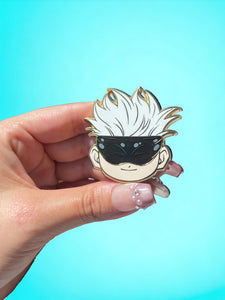 Gojoe chibi head pin